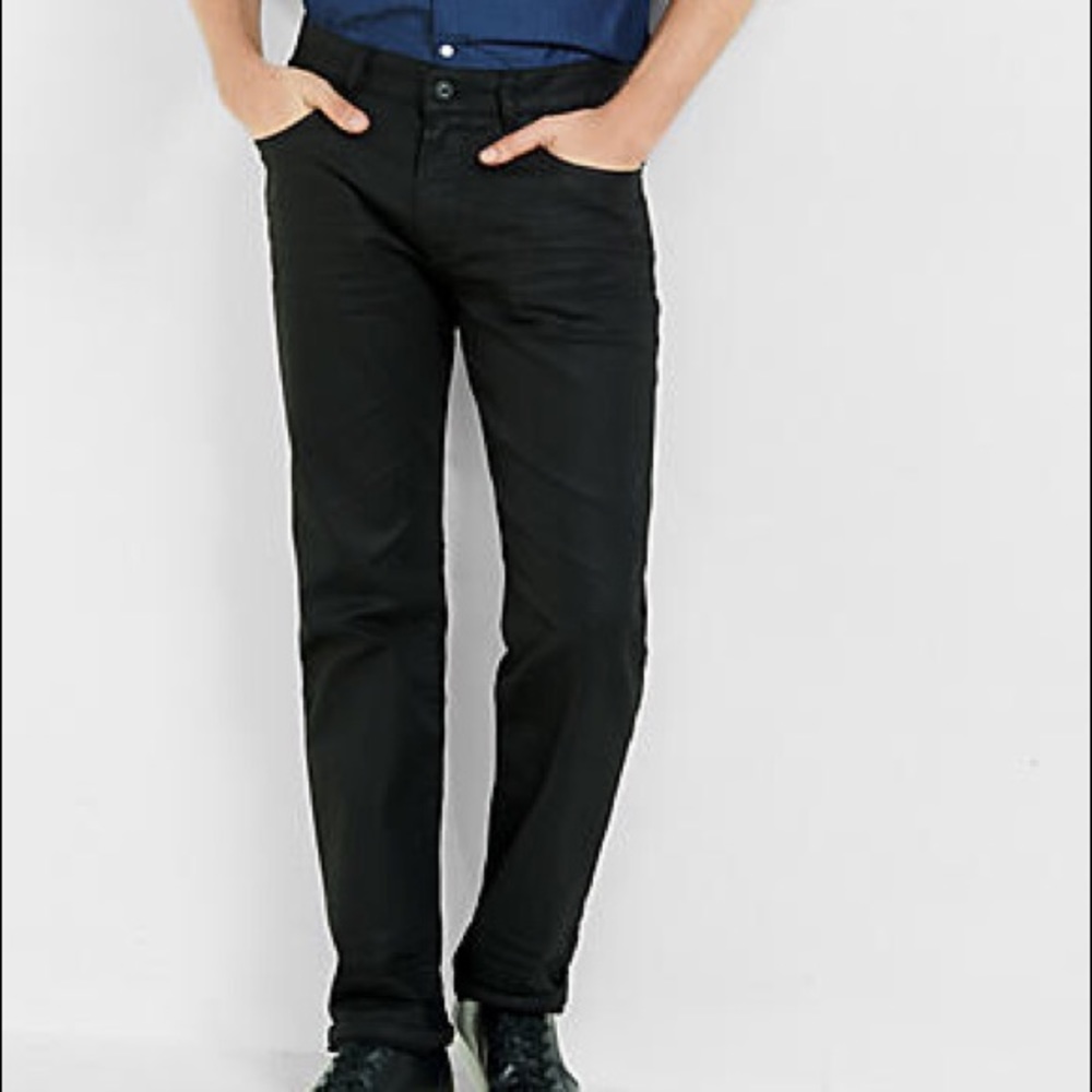 Express black slim jeans